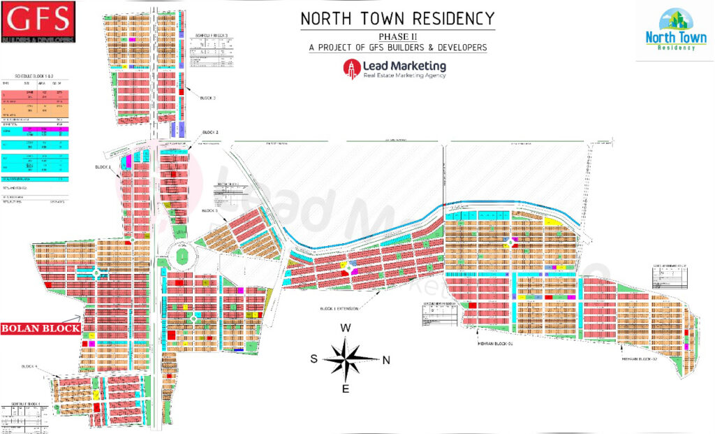 North Town Residency Phase 2 Bolan Block Master Plan