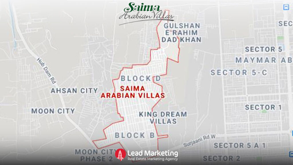 Saima Arabian Ranches Location