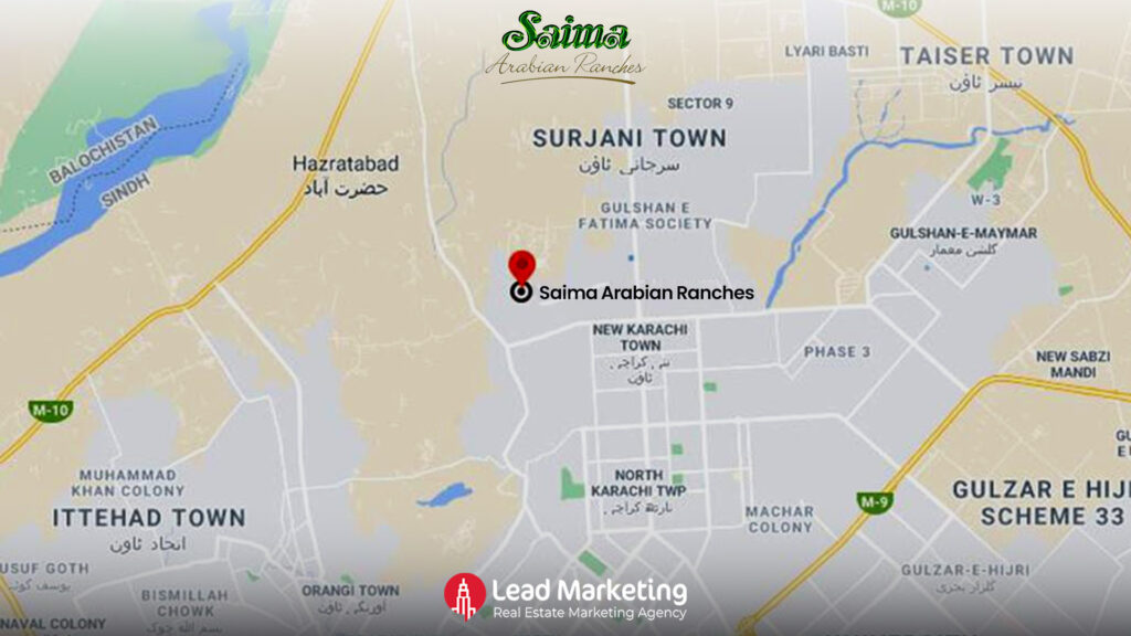 aima Arabian Ranches Location Map