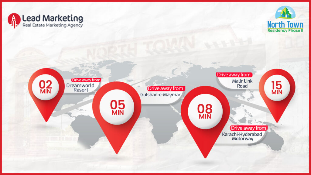 North Town Residency Phase 2 Location Map