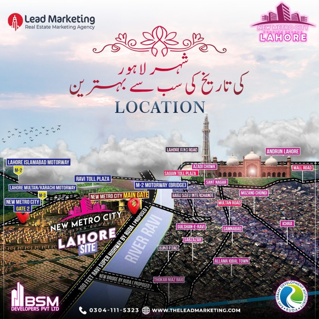 New Metro City Lahore Accessibility