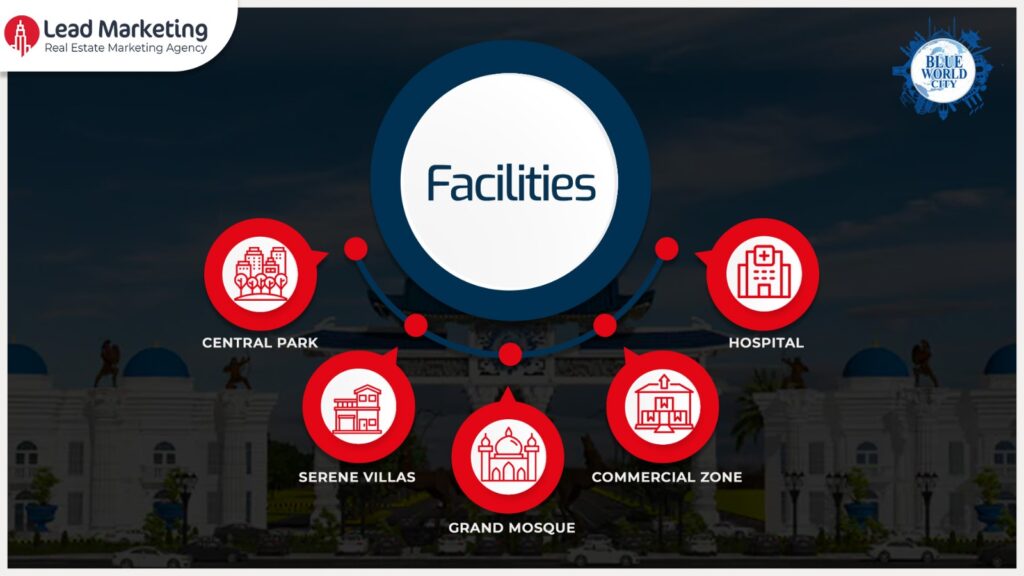 Blue World City Islamabad General Block Facilities