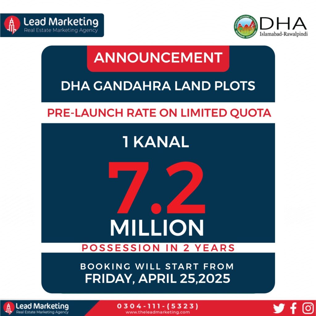 DHA Ghandhara Phase 9 Islamabad Payment Plan: