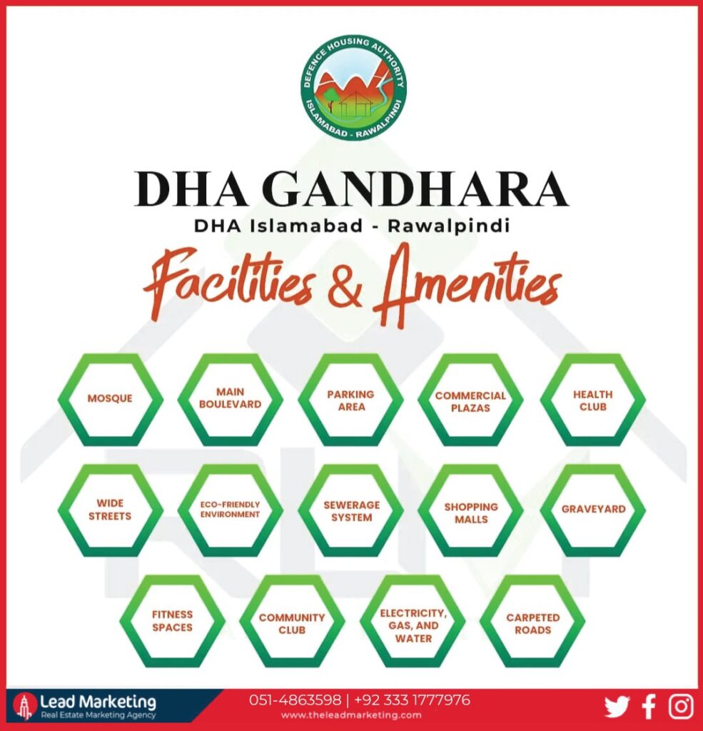 DHA Ghandhara Phase 9 Islamabad Facilities and Amenities: