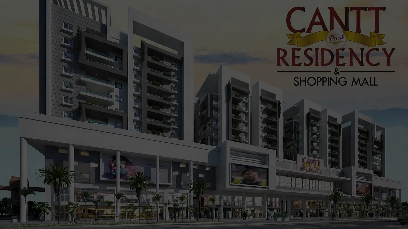 Cantt Pearl Residency and Shopping Mall Banner