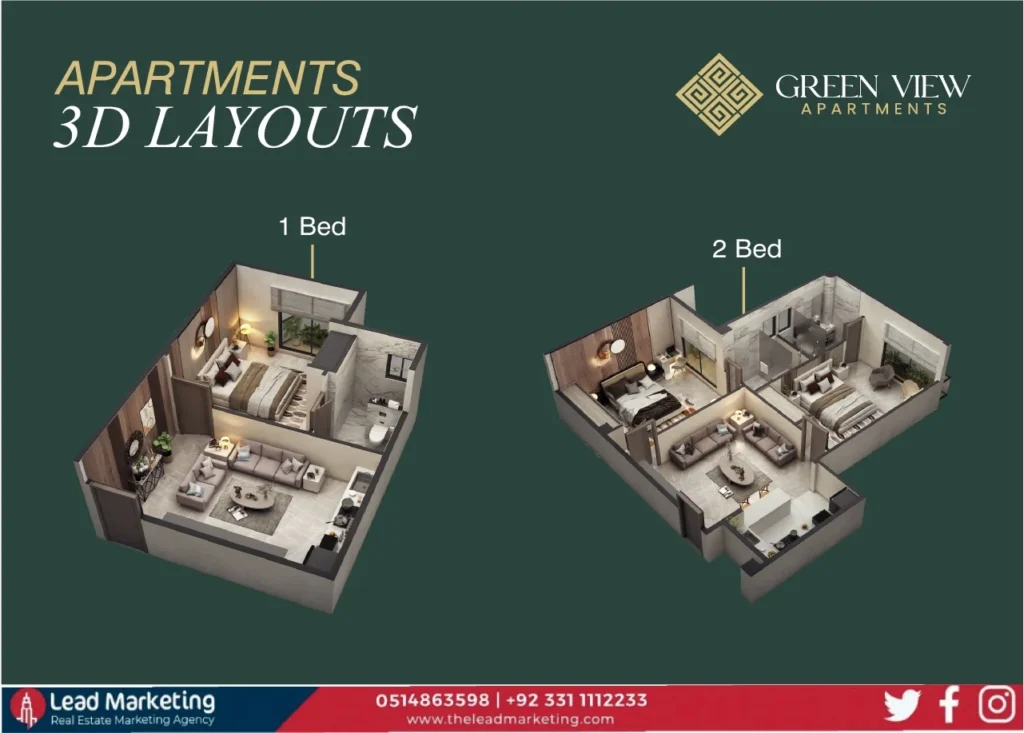 Green View Apartments Floor Plan 1