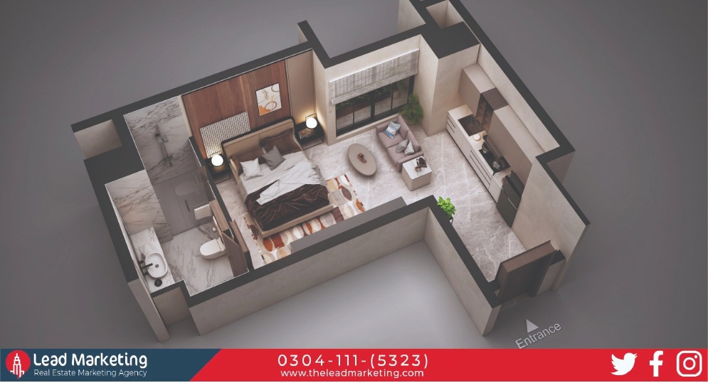 The Courtyard Residences Islamabad Floor Plan: