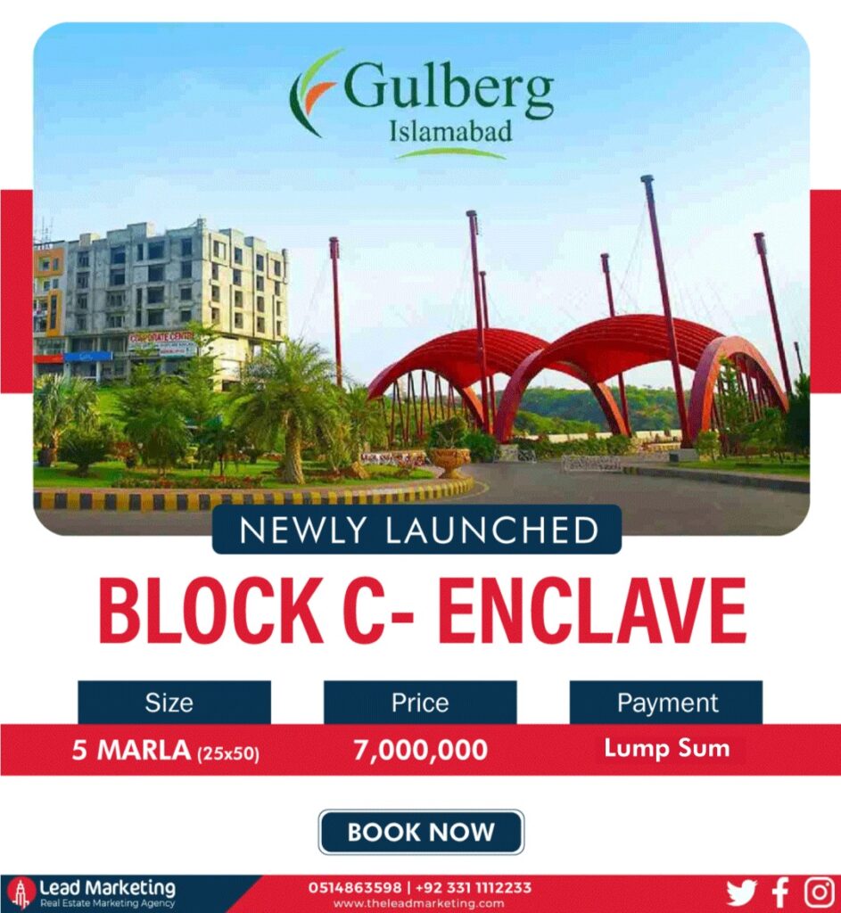 Gulberg Residencia Block C Enclave Payment Plan