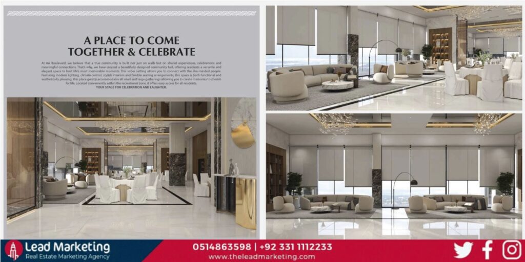AA Boulevard Karachi Types of Units: