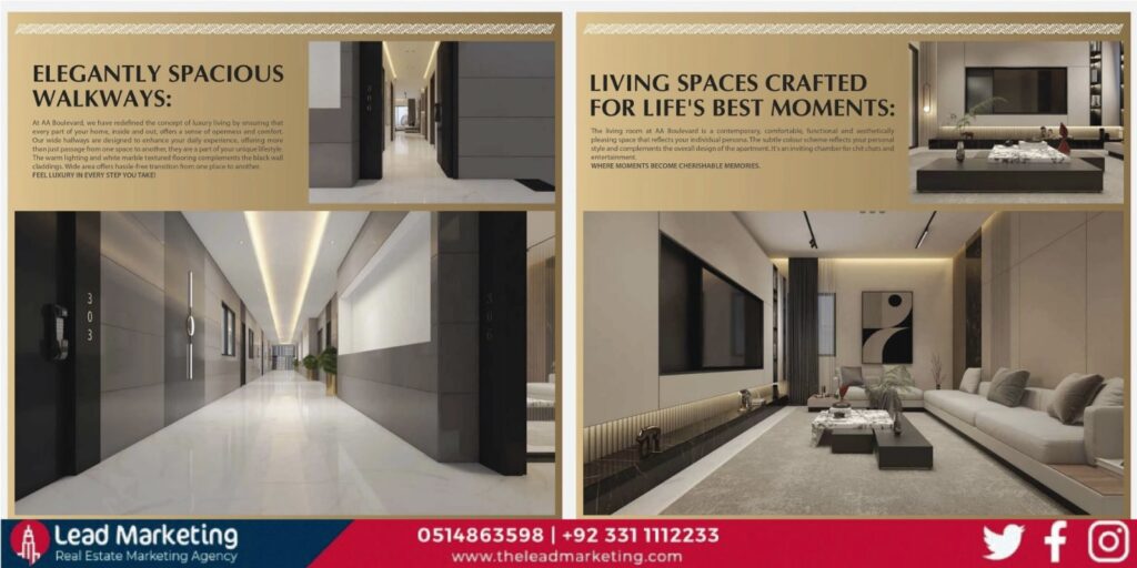 AA Boulevard Karachi Types of Units:
