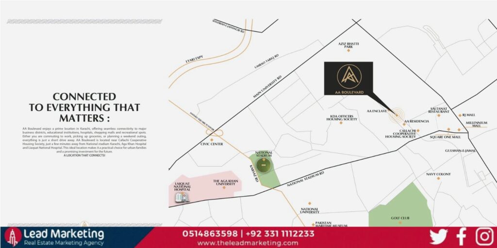 AA Boulevard Karachi Location: