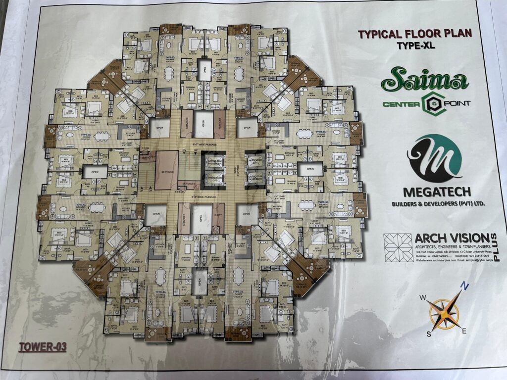 Saima Center Point Karachi Floor Plan