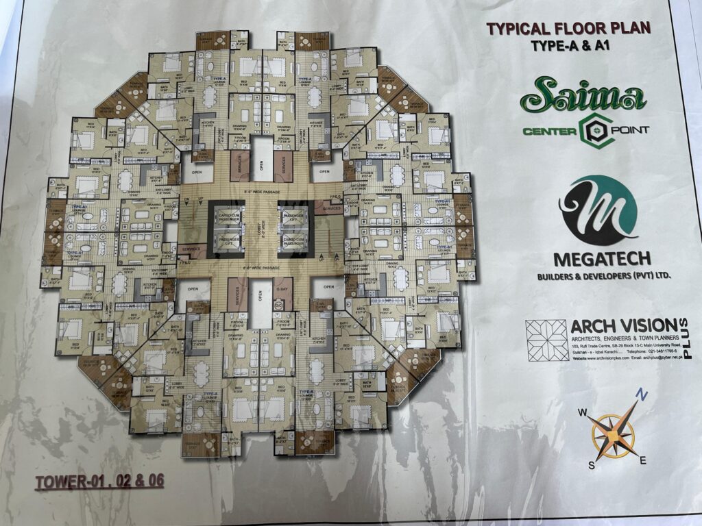 Saima Center Point Karachi Floor Plan