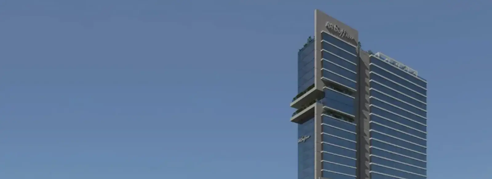 AA Saffron Tower Banner