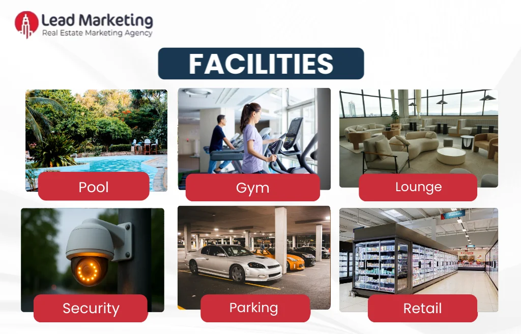 Riviera Residences by MERED facilities