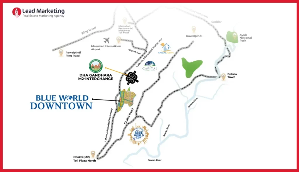 blue world city downtown LOCATION