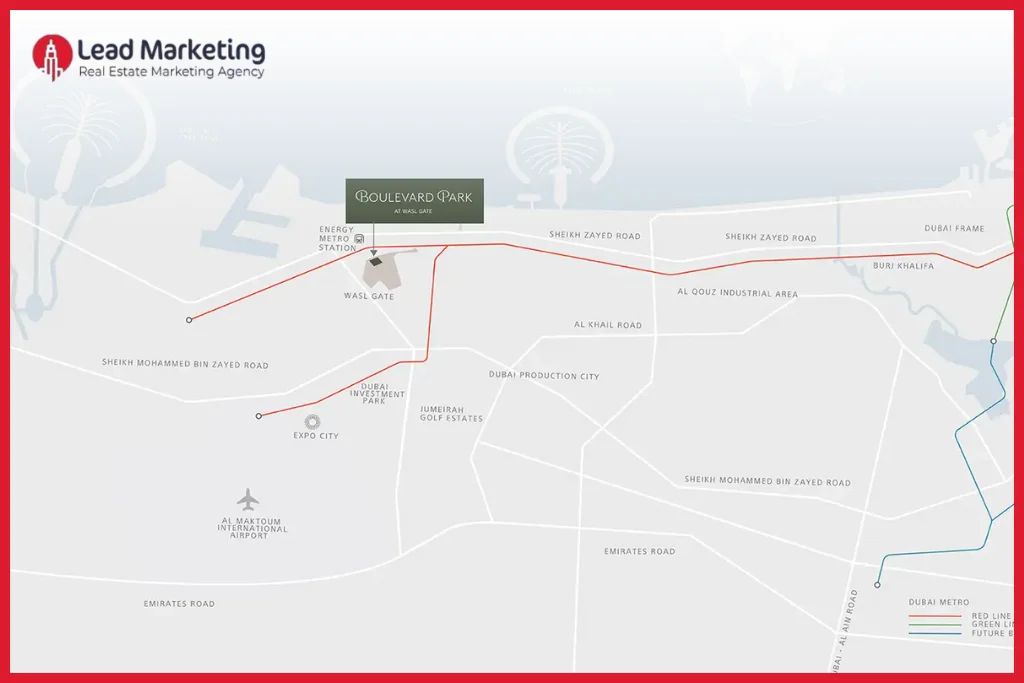 Boulevard Park, Tower A& B by Wasl Master Plan