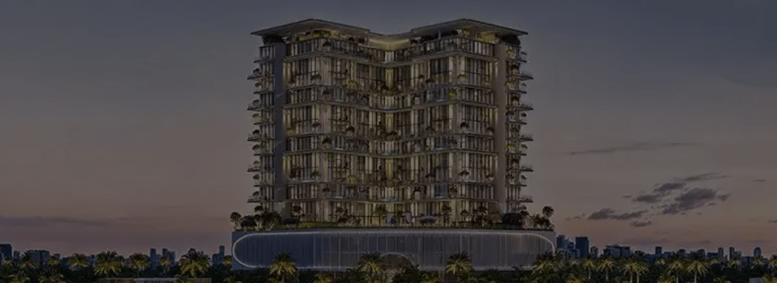 The WOW Tower at Dubai Land Residence Complex by Mr. Eight Development Banner