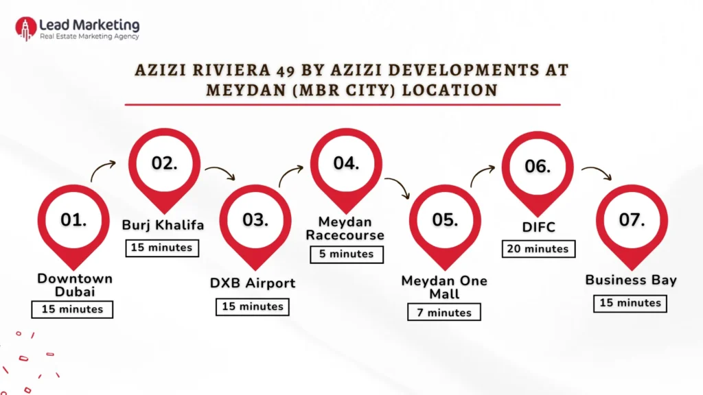 Azizi Riviera 49 by Azizi Developments location