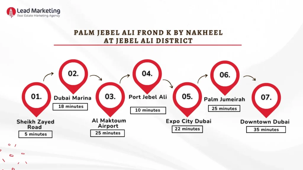 Palm Jebel Ali Frond K by Nakheel Location Image