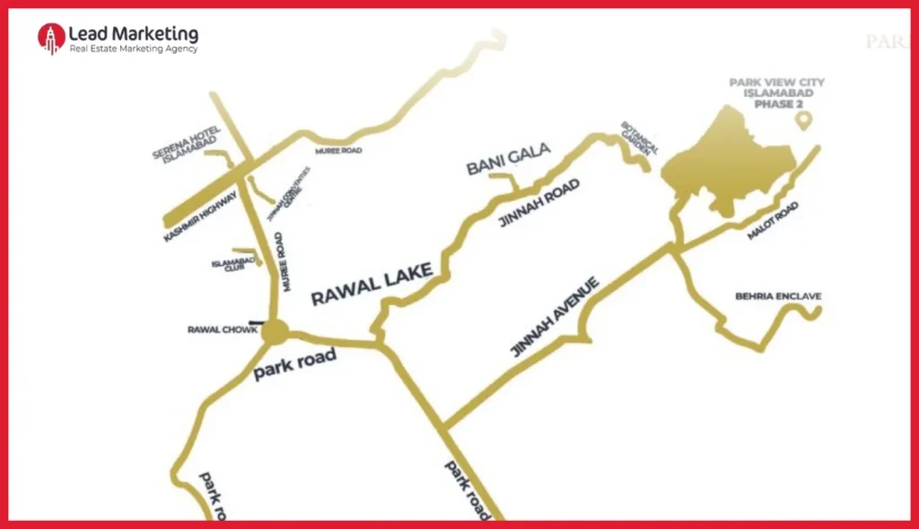 Park View City Rawalpindi Location