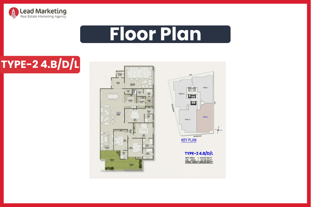 Sumya Club Tower Karachi Apartment Type 2 Floor Plan Image