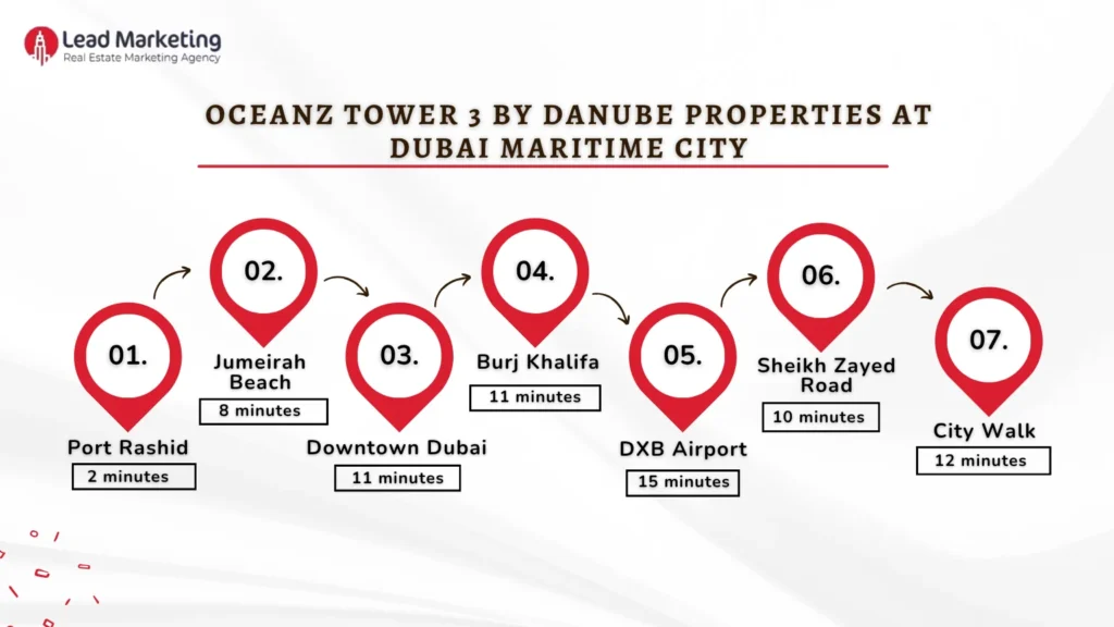 Oceanz Tower 3 by Danube Properties Location