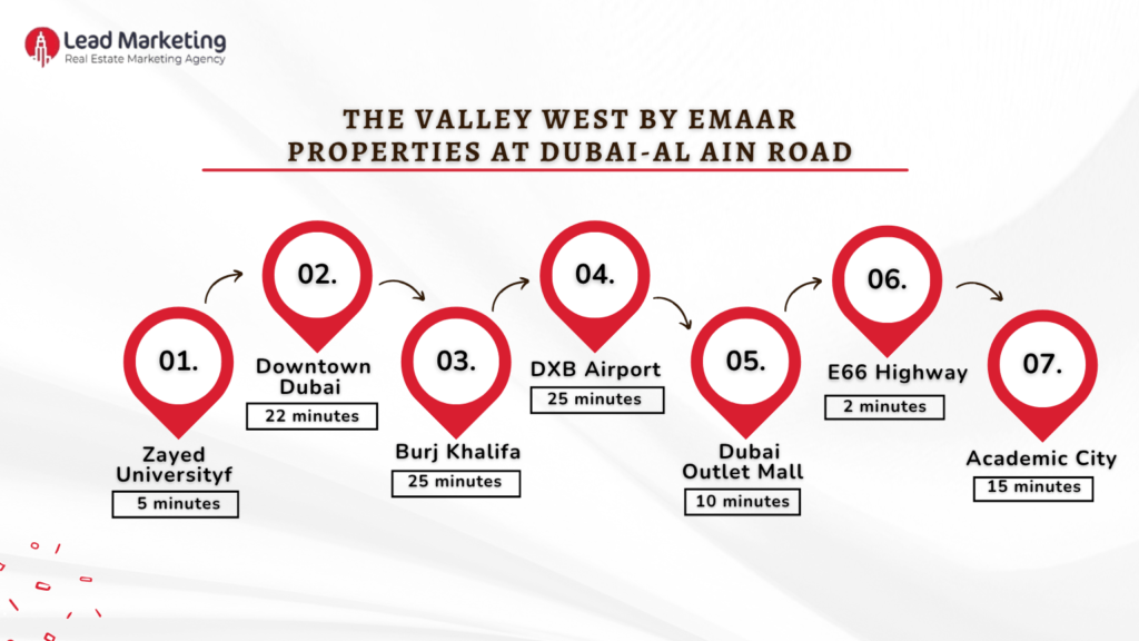 The Valley West by Emaar Properties Location Image