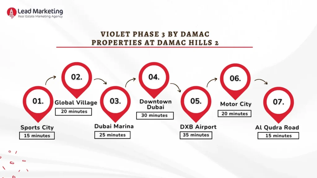 Violet Phase 3 DAMAC Location Image