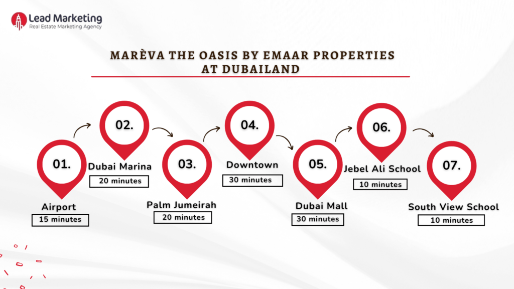 Marèva The Oasis Dubai Location Image