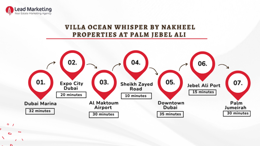 Villa Ocean Whisper by Nakheel Properties Location Image