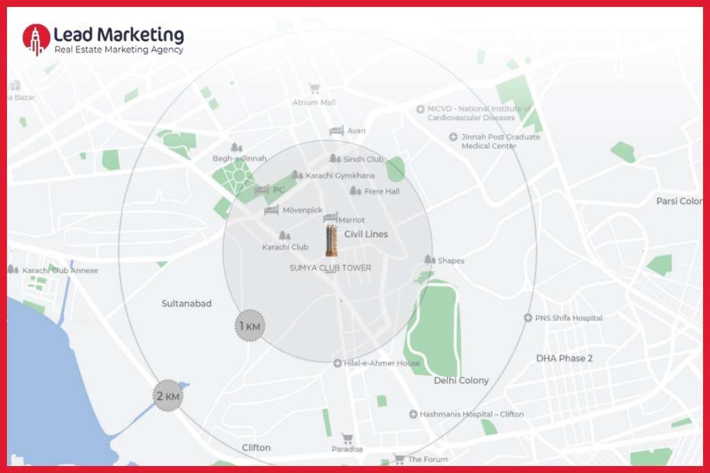 Sumya Club Tower Karachi Location Image