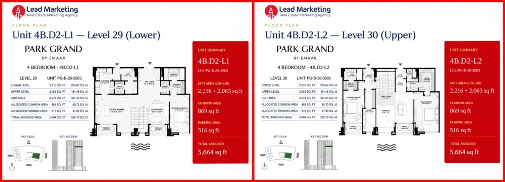 Sky Villa Duplex Floor Plan Image