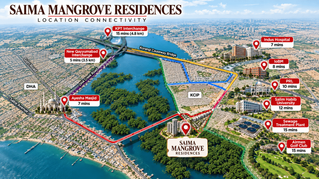 Saima Mangrove Residences Location Map Image