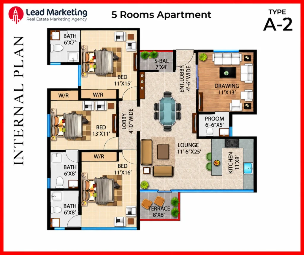 5-Room Apartments – Type A-2 Image