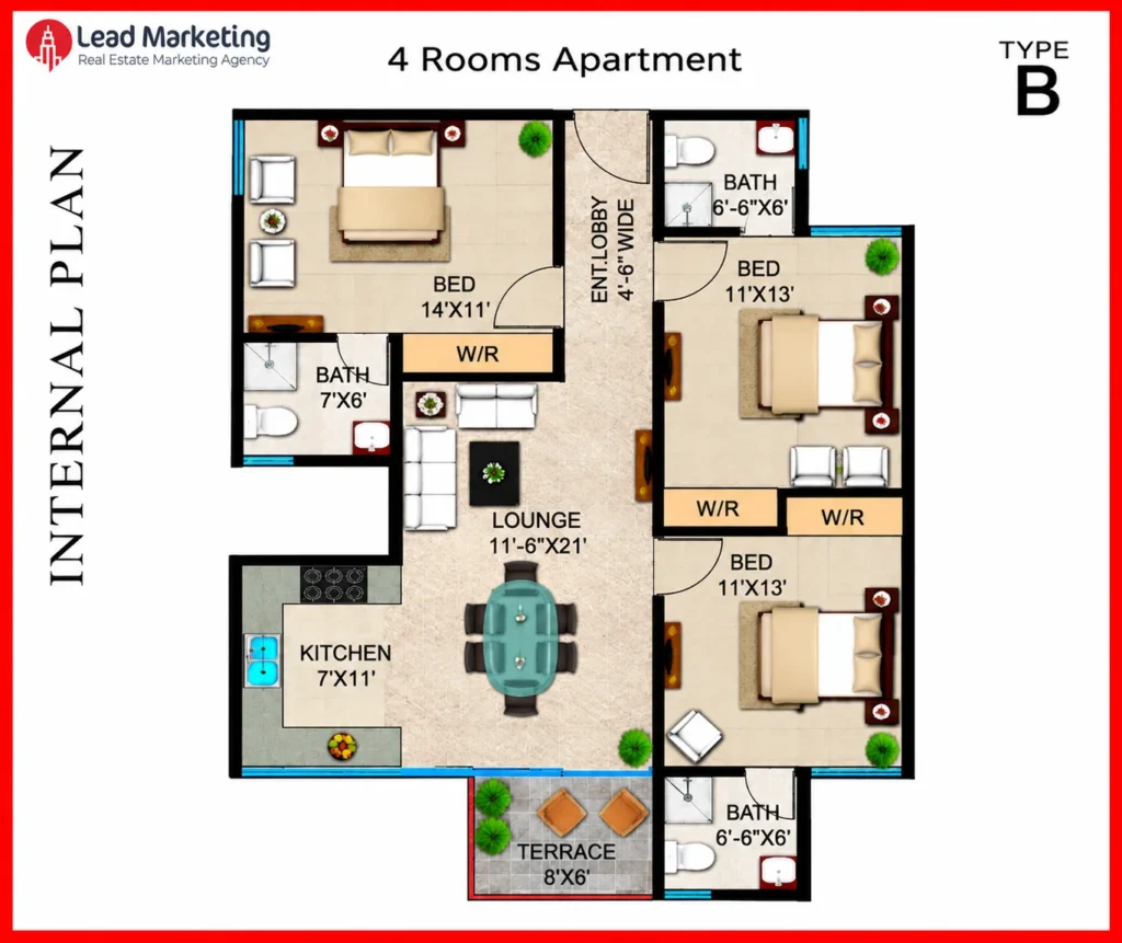 4-Room Apartments – Type B Image