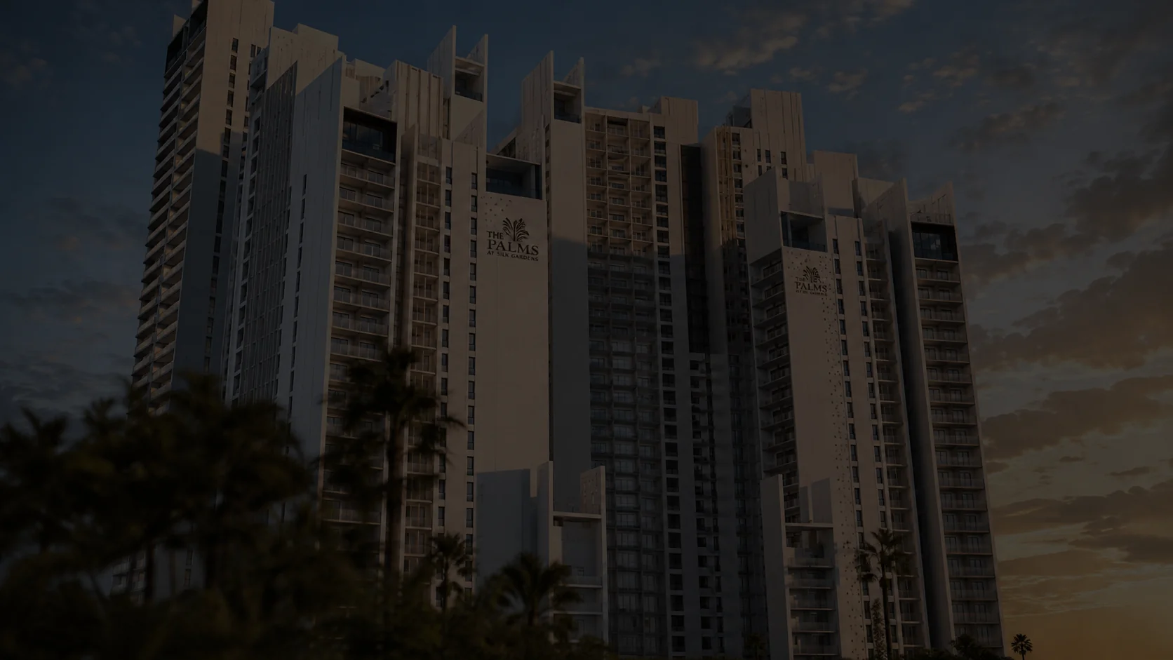 The Palms at Silk Gardens Banner