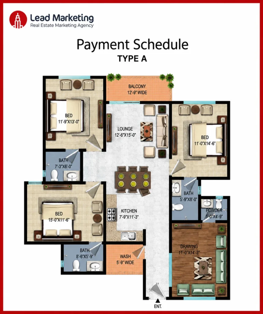 Saima Boulevard Floor Plan Type A Floor Plan Image