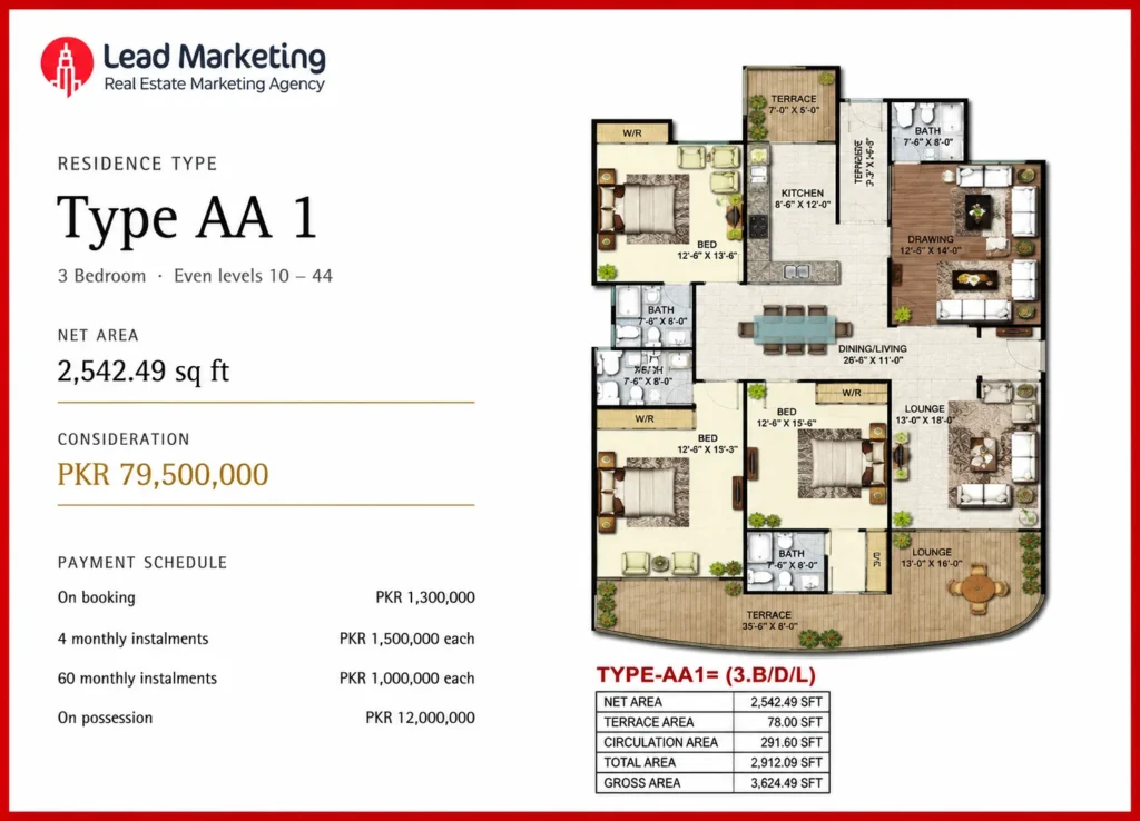 Sumya Pearl Residency Type AA1 Image