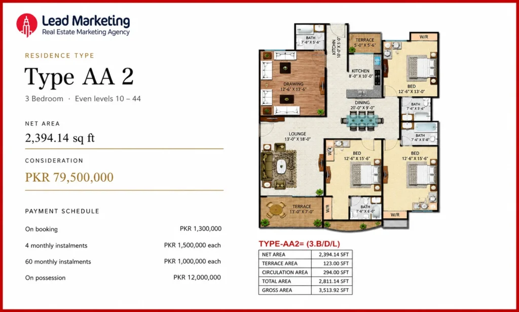 Sumya Pearl Residency Type AA2 Image