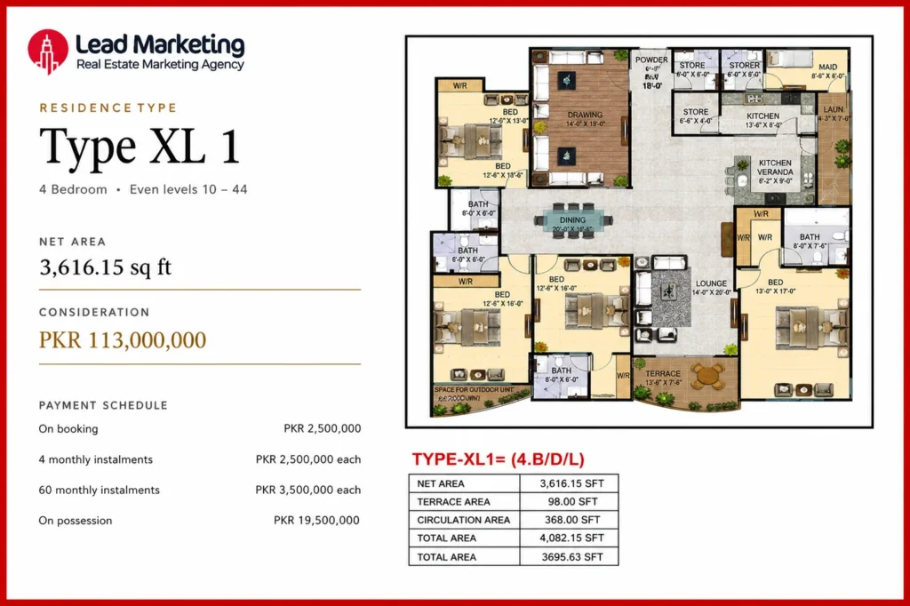 Sumya Pearl Residency Type XL1 Image