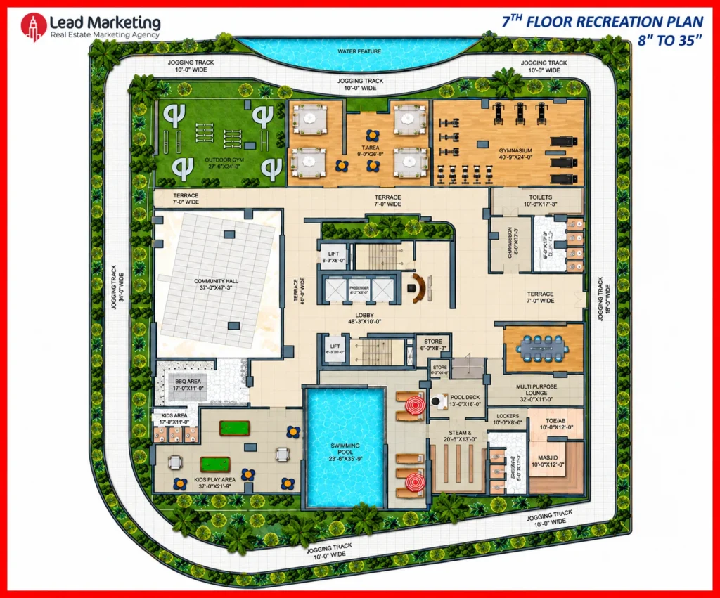 7th Floor Recreation Plan Image