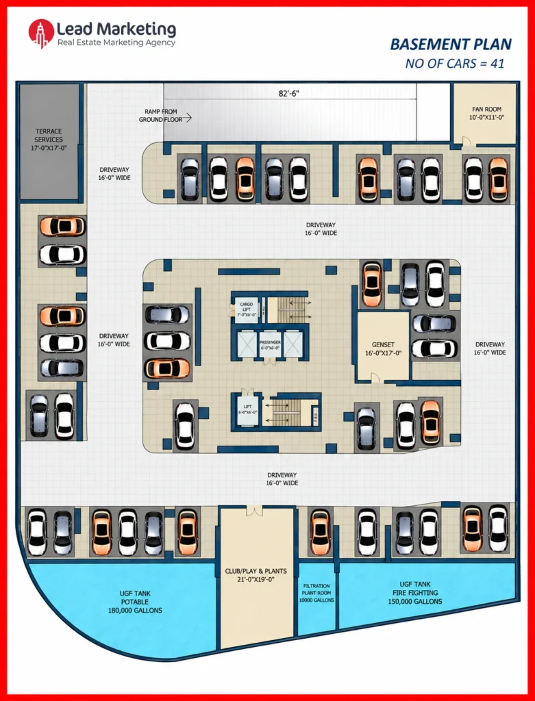 Basement Parking Plan Image