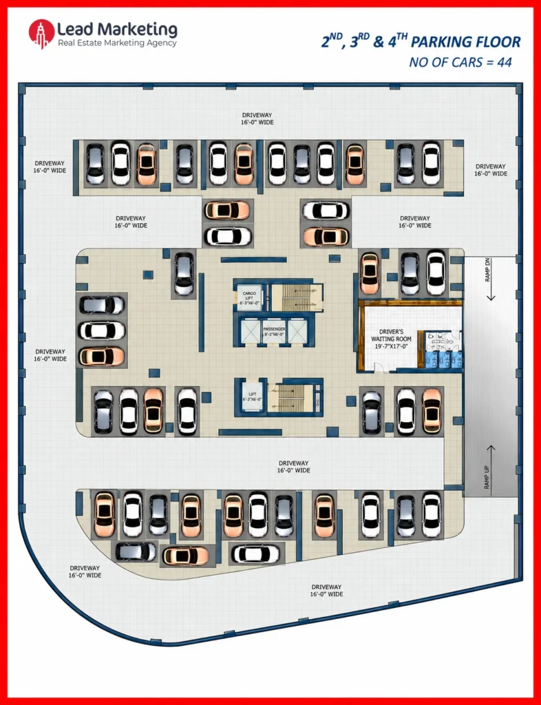 2nd, 3rd and 4th Parking Floors Image