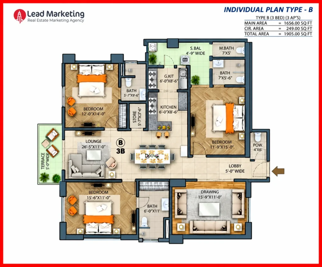 Type B 1,945 Sq. Ft. Image